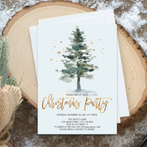 Christmas Party Invitation, Holiday Party Invitation