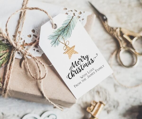 Rustic Christmas Party Invitation, Pine Tree Holiday Party Invitation Template, Printable Invitation, Pine Branches, Christmas Recycled - Image 4