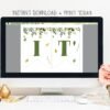 Winter Banner It's a Boy Woodland baby shower, woodland animals, Christmas shower decoration, printable banner, instant download - Image 2