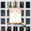 First holy communion welcome sign girl, 1st communion poster, communion decoration, printable sign, blush and gold, floral watercolor FC18 - Image 2