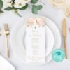 First holy communion welcome sign girl, 1st communion poster, communion decoration, printable sign, blush and gold, floral watercolor FC18 - Image 4
