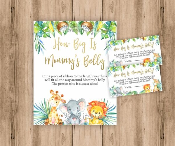 Banner i'ts a girl jungle baby shower, safari baby shower, shower decoration, printable banner, lion, jiraffe, elephant - Image 4