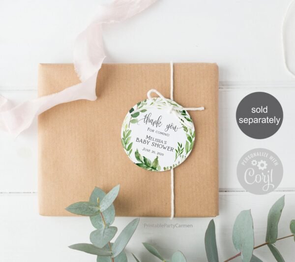 Greenery Baby Shower signs, Baby Shower Decoration, Gender neutral, Table signs, Instant download, Cards & Gifts, Guest Book - Image 2