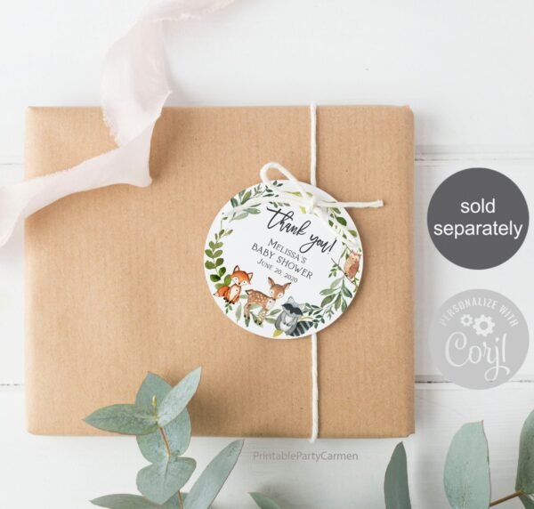 Please help the mom-to-be make yourself the addressee sign, woodland baby shower sign, printable sign, gender neutral, woodland decoration - Image 4