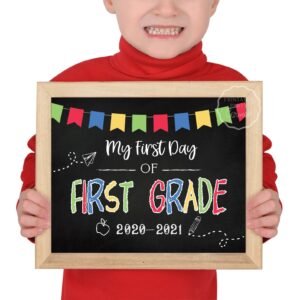 First Grade Printable Sign, First Day of School sign, First Grade Boy sign, Chalkboard sign, Instant Download, First Grade