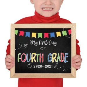 Fourth Grade Printable Sign, First Day of School sign, Fourth Grade Boy sign, Chalkboard sign, Instant Download, Fourth Grade 2020