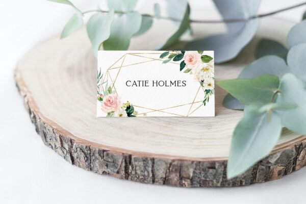 Girl First Holy Communion Place cards, Editable Template, Printable Place Cards, Baptism Place cards, Name Cards, FC05, FC07