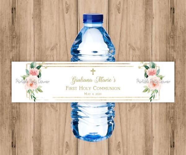 Printable Table Numbers, First Communion, Baptism numbers, Wedding table numbers, Instant download, 4x6, 5x7, FC05 - Image 5