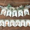 Winter Banner It's a Boy Woodland baby shower, woodland animals, Christmas shower decoration, printable banner, instant download