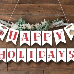 Happy Holiday Banner Printable