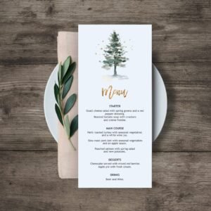 Printable Christmas Menu