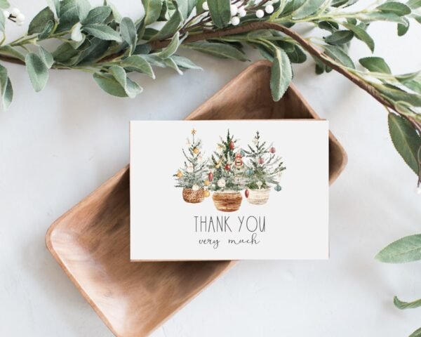 Beautiful Christmas Menu, Christmas Trees Menu Planner, Christmas Dinner Menu, Menu Program, Holiday Menu, Editable Template, CHR07 - Image 5