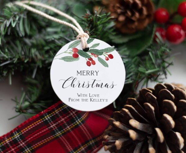 Printable Christmas Place Cards Template, Holiday Seating Card, Escort Card Printable, Christmas Eve Flower, Editable Template, CHR06 - Image 7