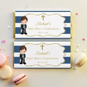 Chocolate Wrapper Communion, Hershey Chocolate Bar Wrapper Template, Printable Communion Candy Bar Wrapper, Editable Template, HER01