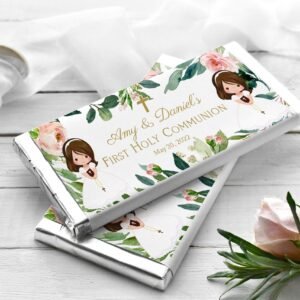 Chocolate Bar Wrapper Twins First Holy Communion, Hershey Chocolate Bar Wrapper Template, Candy Bar Wrapper, Printable