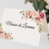 Food Tent Cards, Wedding Buffete Cards, Food Name Card, Seating Card, Floral Pink, Editable Template, Printable, Romantic Floral