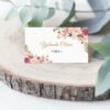 Food Tent Cards, Wedding Buffete Cards, Food Name Card, Seating Card, Floral Pink, Editable Template, Printable, Romantic Floral - Image 5
