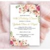Food Tent Cards, Wedding Buffete Cards, Food Name Card, Seating Card, Floral Pink, Editable Template, Printable, Romantic Floral - Image 3
