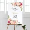 Food Tent Cards, Wedding Buffete Cards, Food Name Card, Seating Card, Floral Pink, Editable Template, Printable, Romantic Floral - Image 4
