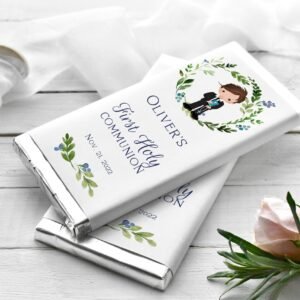Hershey Bar Wrapper, First Holy Communion Boy, Hershey Chocolate Bar Wrapper Template, Candy Bar Wrapper, Editable, FC04