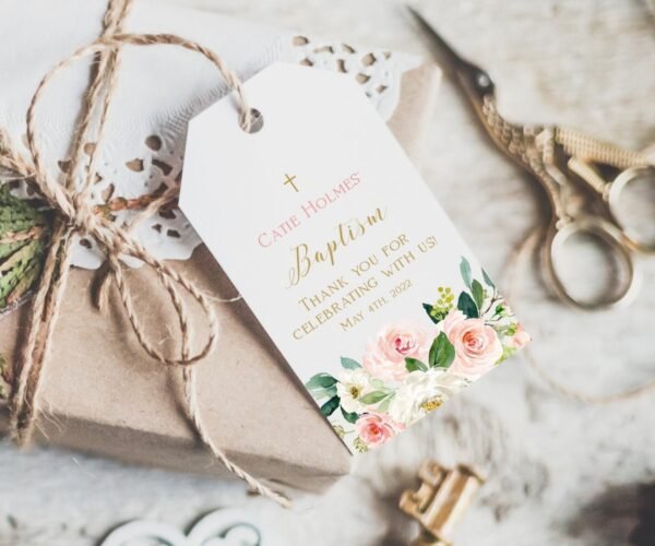 baptism girl labels baptism