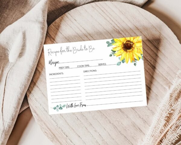Sunflower Bridal Shower Invitation, Shower Invitation Template, Printable invitation, Editable Invitation, Boho invite - Image 5