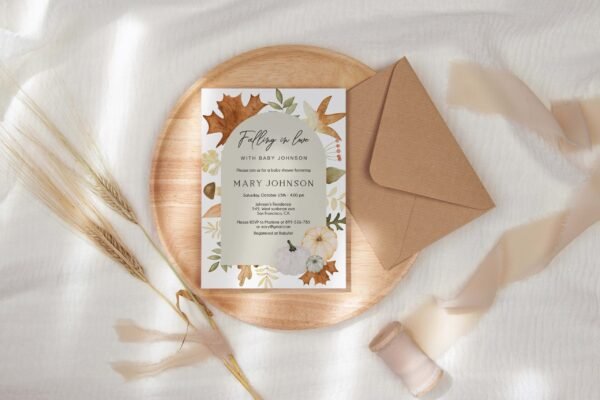 Fall Baby Shower Welcome Sign, Pumpkin Baby Shower Fall, Autumn Shower, Neutral Baby Shower, Shower Decoration, Printable sign, Pumkins - Image 3