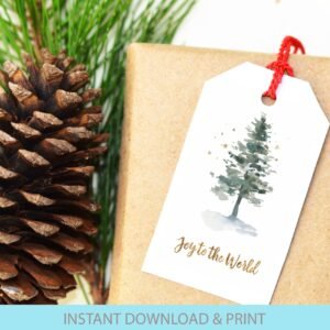 Christmas Gift Tags, Christmas Favor tag, Christmas Present, instant download, CHR01