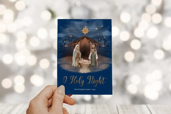 Nativity Christmas Gift Tags, Religious Christmas favor tags, Christmas Favor Tags, Christian Christmas, Printable, Editable template - Image 4