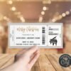 Concert Gift Ticket Template, Surprise Concert, Christmas Gift, Surprise Gift Voucher, Editable Template, Instant download - Image 4
