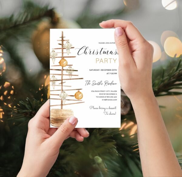 Christmas Invitation, christmas cards, invitation template, holiday invitation, christmas invite, christmas printables, editable invitation