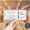 Concert Gift Ticket Template, Surprise Concert, Christmas Gift, Surprise Gift Voucher, Editable Template, Instant download - Image 3