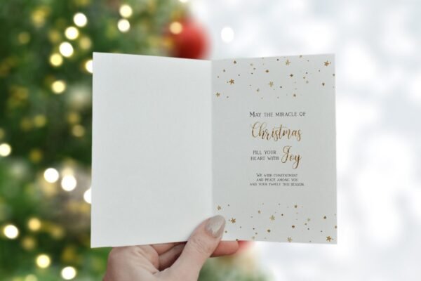 Christmas Cards, Joy to the world Card, Miracle of Christmas, Nativity Christmas card - Image 2