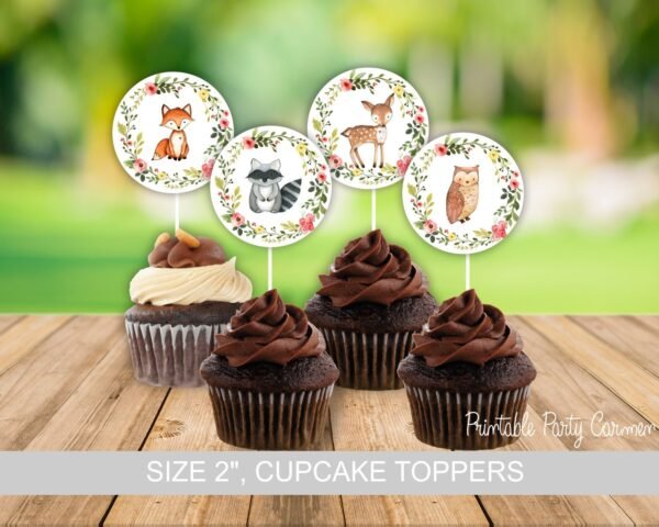 Woodland Name the baby animal game, Girl Woodland Baby Shower Games, Printable Baby Shower Games, Forest Baby Shower, Instant download - Image 9