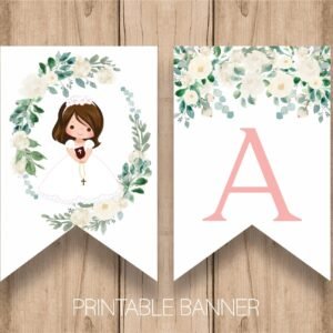 Girl First Communion Banner