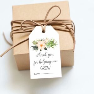 Succulent Tag, Thank you for helping me Grow Tag, Teachers Appreciation Tag, End of school year favors, Instant download, Digital