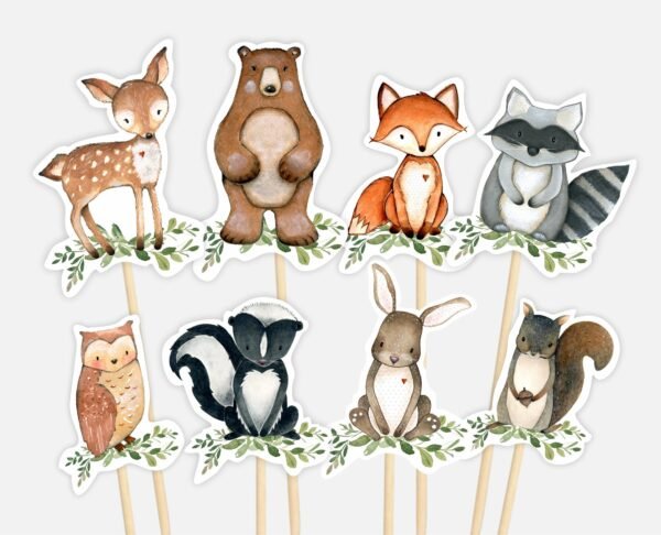 Banner It's a Boy Woodland Baby Shower, Woodland Animals Baby Shower Decoration Boy Baby Shower, Printable banner, Instant download - Image 6
