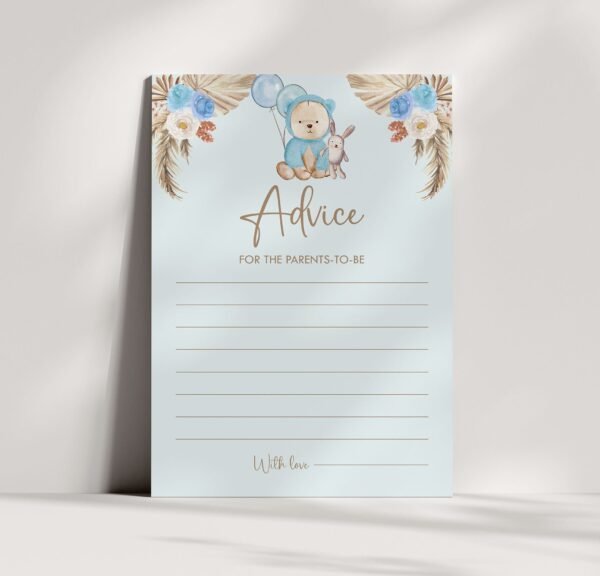 Teddy Bear Baby Shower Games Bundle, We Can Bearly Wait Baby Shower Games, Boho Baby Shower Games, Boy Baby Shower, Bingo Game - Image 6