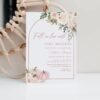 Fall Baby Shower Invitation, Falling in Love Girl Baby Shower Invitation, Autumn Baby Shower Invitation template, Pumpkin Baby shower, BF100 - Image 4