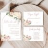 Fall Baby Shower Invitation, Falling in Love Girl Baby Shower Invitation, Autumn Baby Shower Invitation template, Pumpkin Baby shower, BF100