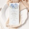 Oh Baby Pumpkin Baby Shower Invitation template, Fall Boy Baby Shower Set, Little Pumpkin Baby Shower, Blue Pumkins, Editable Template - Image 8
