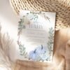 Oh Baby Pumpkin Baby Shower Invitation template, Fall Boy Baby Shower Invite, Little Pumpkin, Blue Pumkins, Editable Template - Image 3