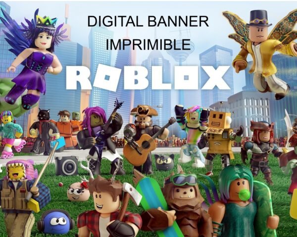 Roblox birthday Banner Imprimible - Image 2